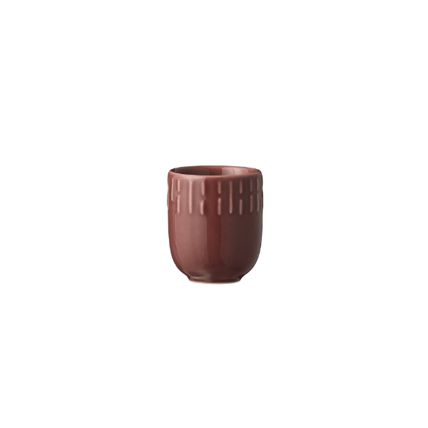 Aida - Confetti Bordeaux mini kop med relief Porcelæn 5 cl.