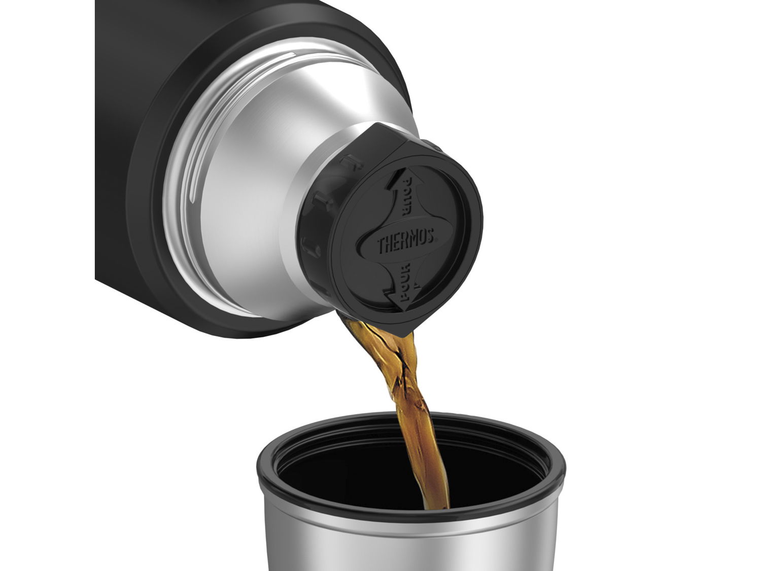 Termoflaske Stainless King 1,2 liter Sort Rustfrit stål