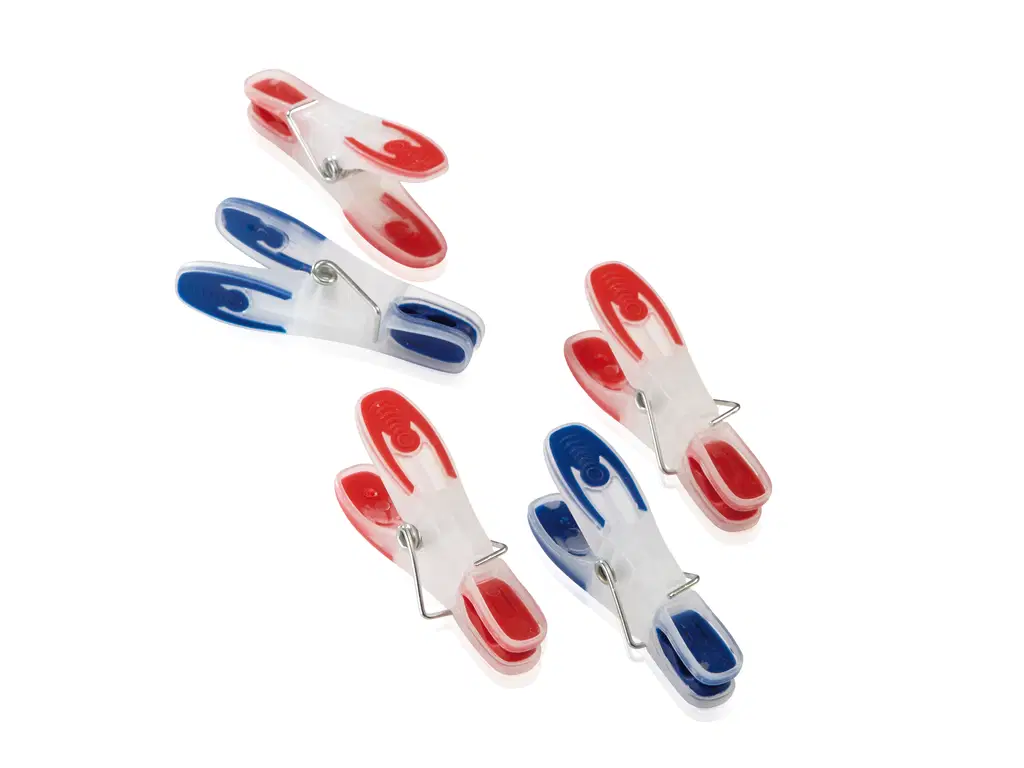 Leifheit Tøjklemmer Luksus 25stk Rød/blå