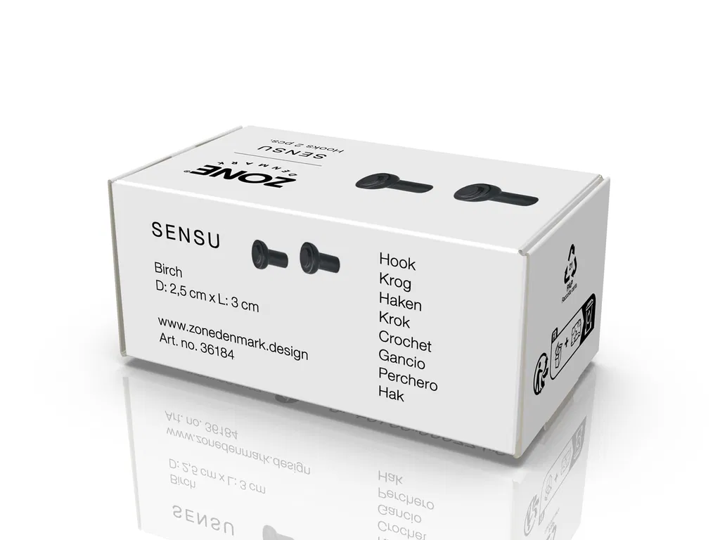 Zone Krog Sensu 2,5 x 3 cm 2 stk. Sort Birk Zone Krog Sensu 2,5 x 3 cm 2 stk. Sort Birk