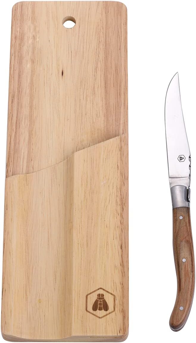 Laguiole Pølsesæt. Bræt med kniv*