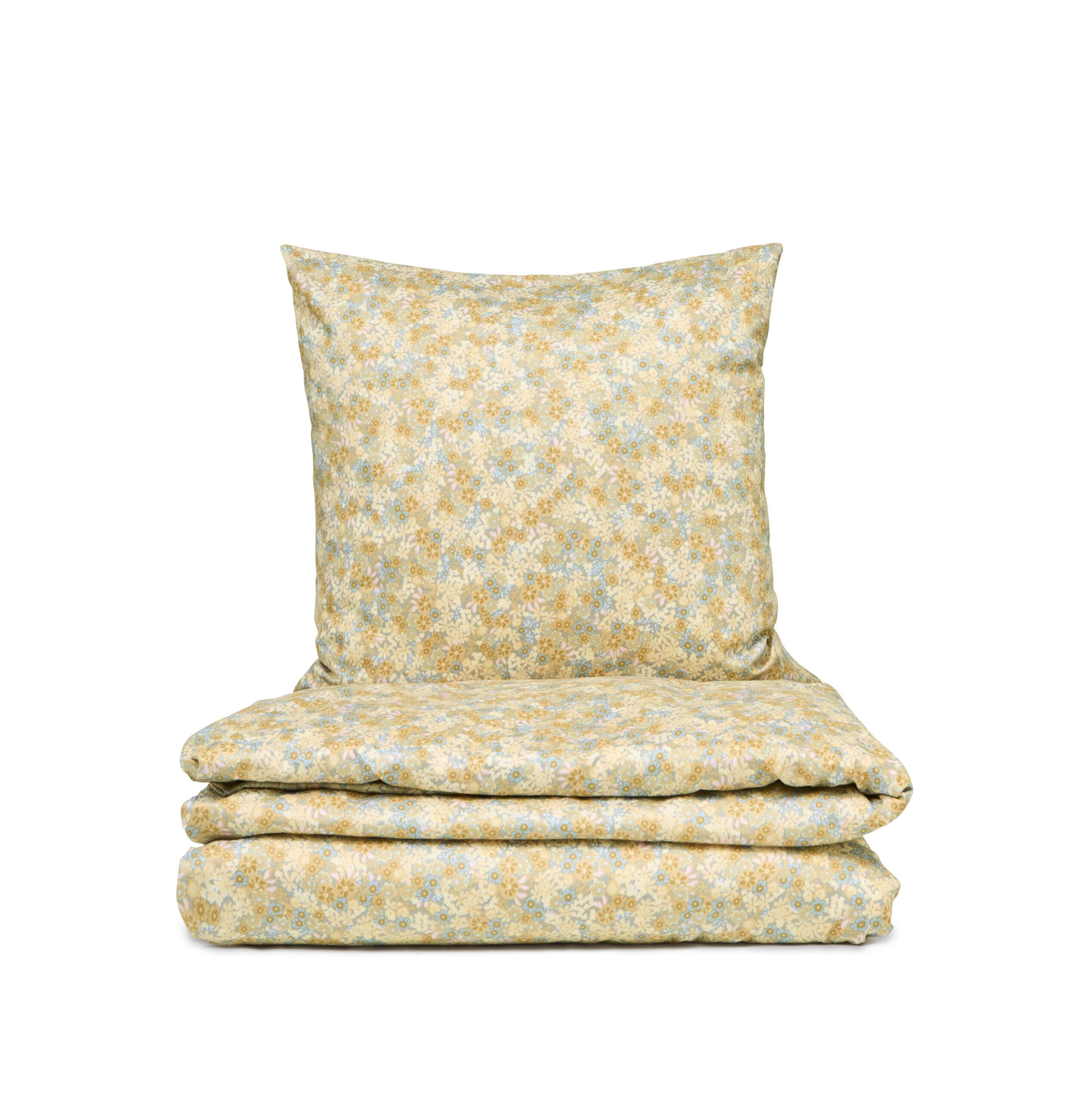 Engholm Textiles - Sengesæt Ina 140X200 Beige 100% Bomuld Satin