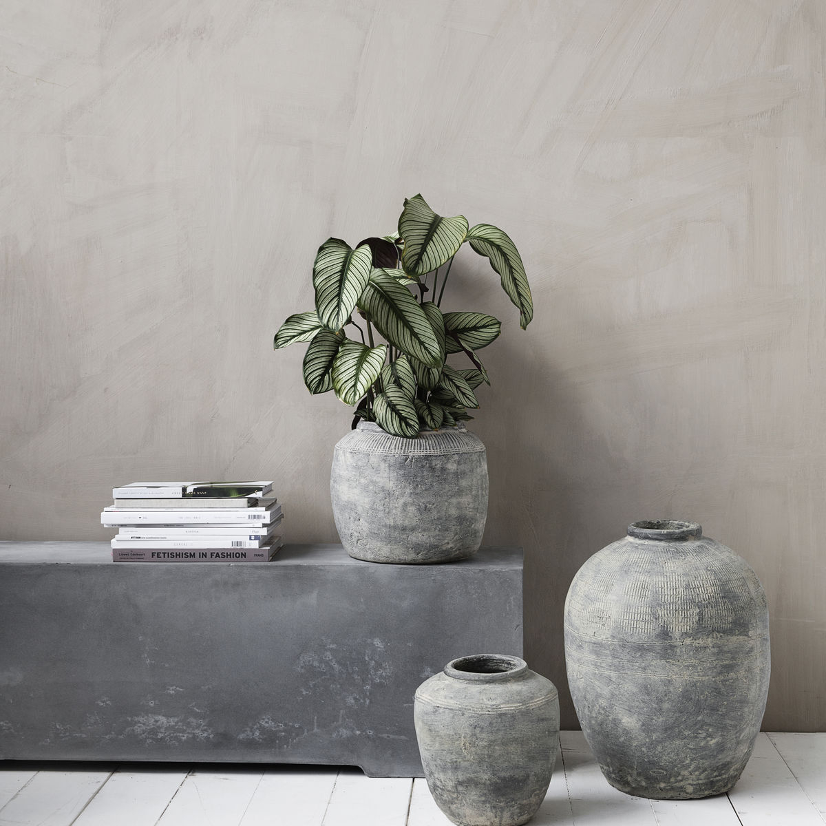 Vase, Rustik, Beton Ø37 cm