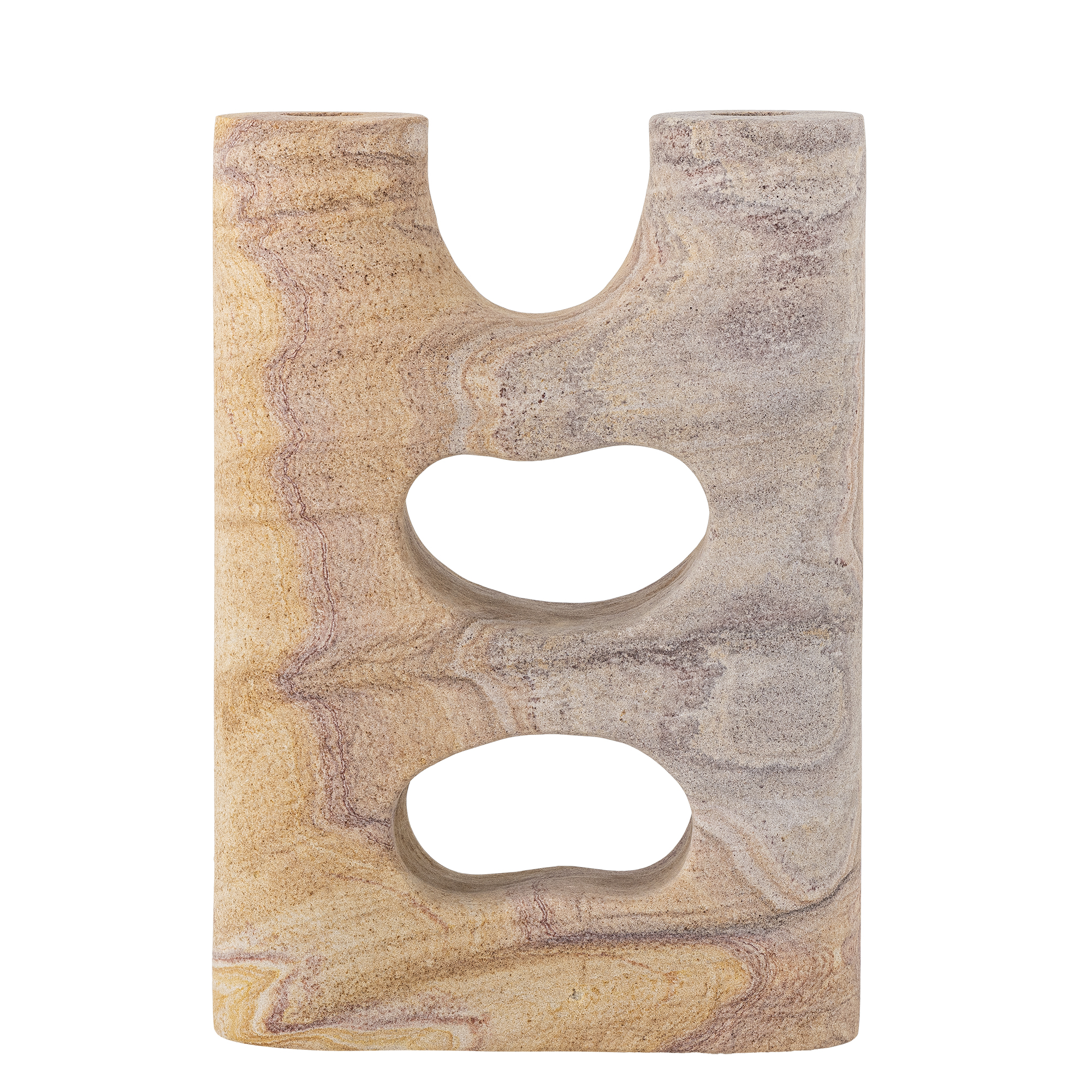 Bloomingville - Lodi Lysestage, Natur, Sandsten, L18xH25,5xW7 cm