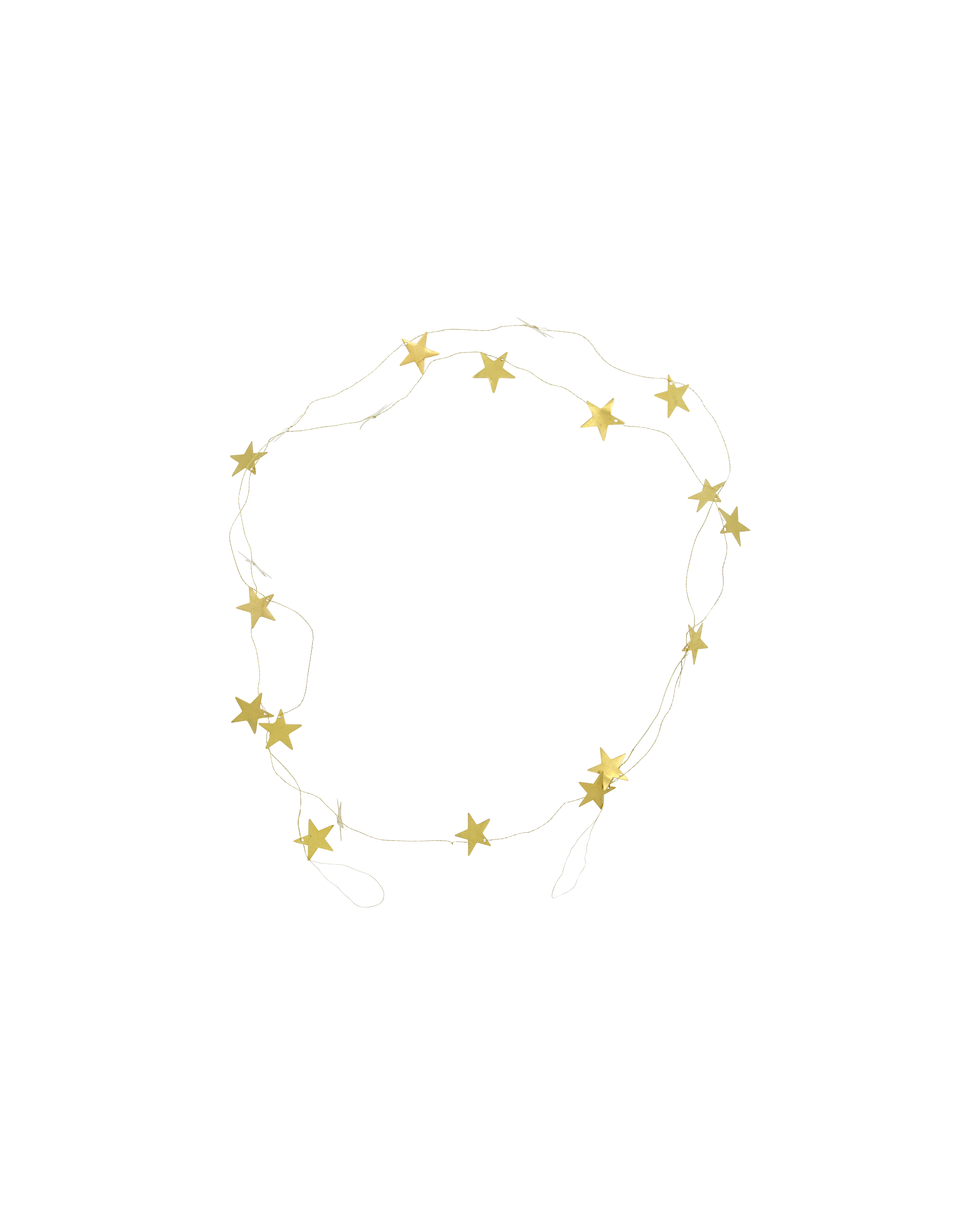 House Doctor - Guirlande, Stars, Antik messingfinish