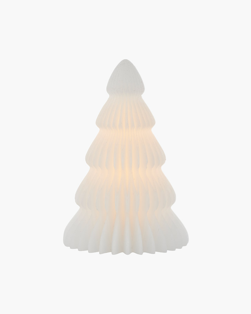 Claire Juletræ, Ø11xH19cm, Hvid