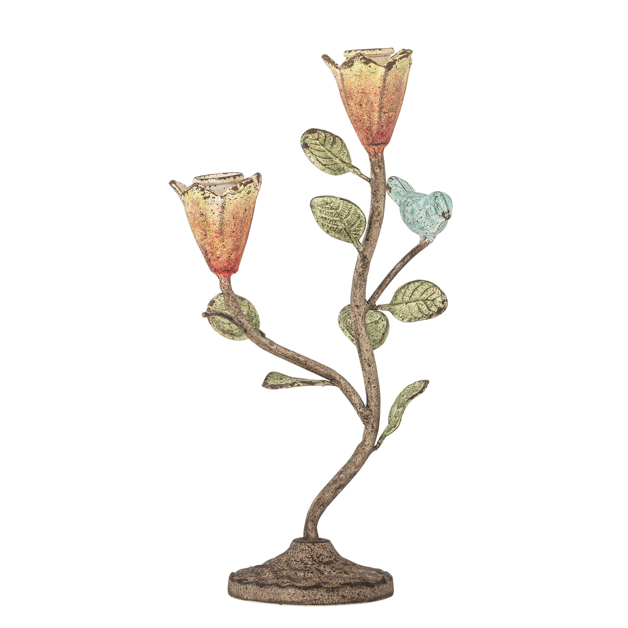 Bloomingville - Zaina Lysestage, Multifarvet, Metal, L15xH29,5xW9,5 cm