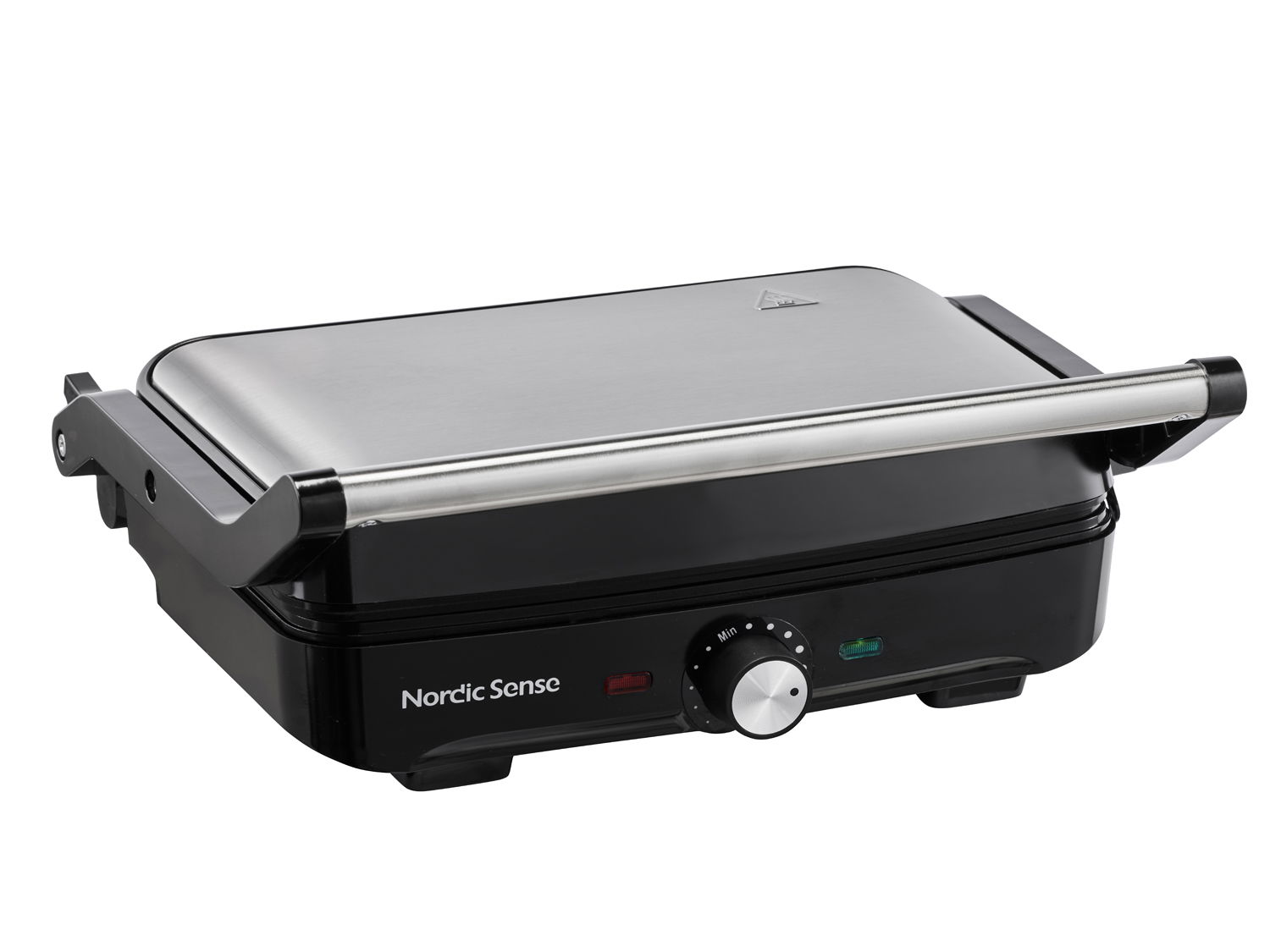 Nordic Sense - Paninigrill 1600 watt Stål/Sort
