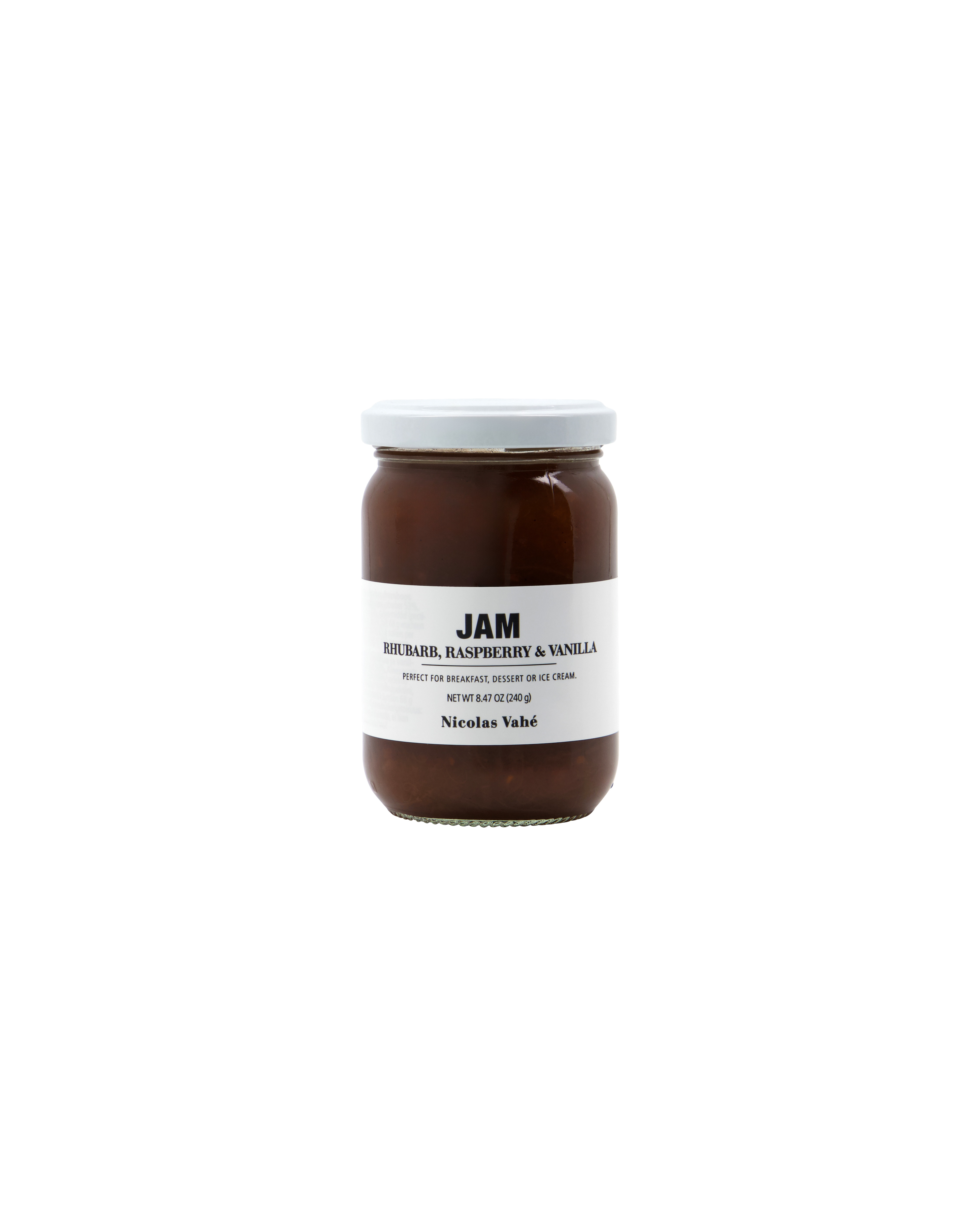 Nicolas Vahé - Jam, Rhubarb, raspberry & vanilla, 240 g