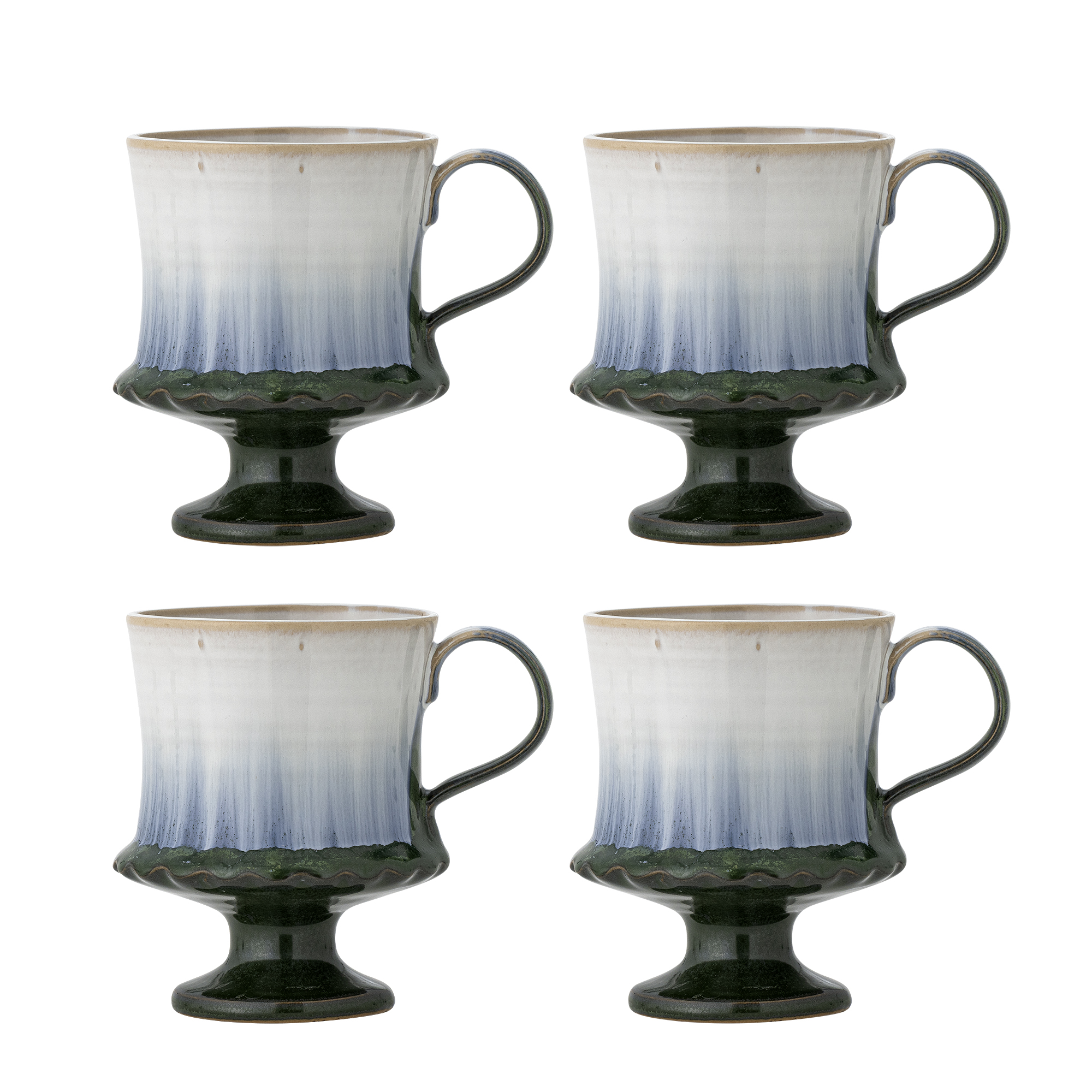 Bloomingville - Odile Krus, Blå, Stentøj, D9xH10,5 cm, Set of 4