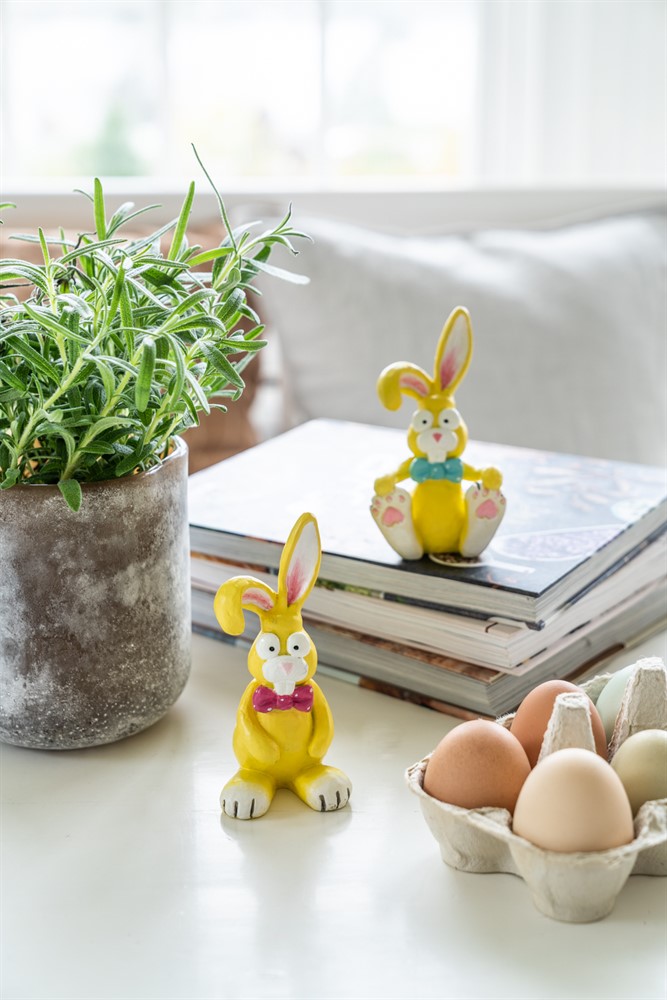 Kaninen Harry, stående gul 12 cm* Kaninen Harry, stående gul 12 cm*