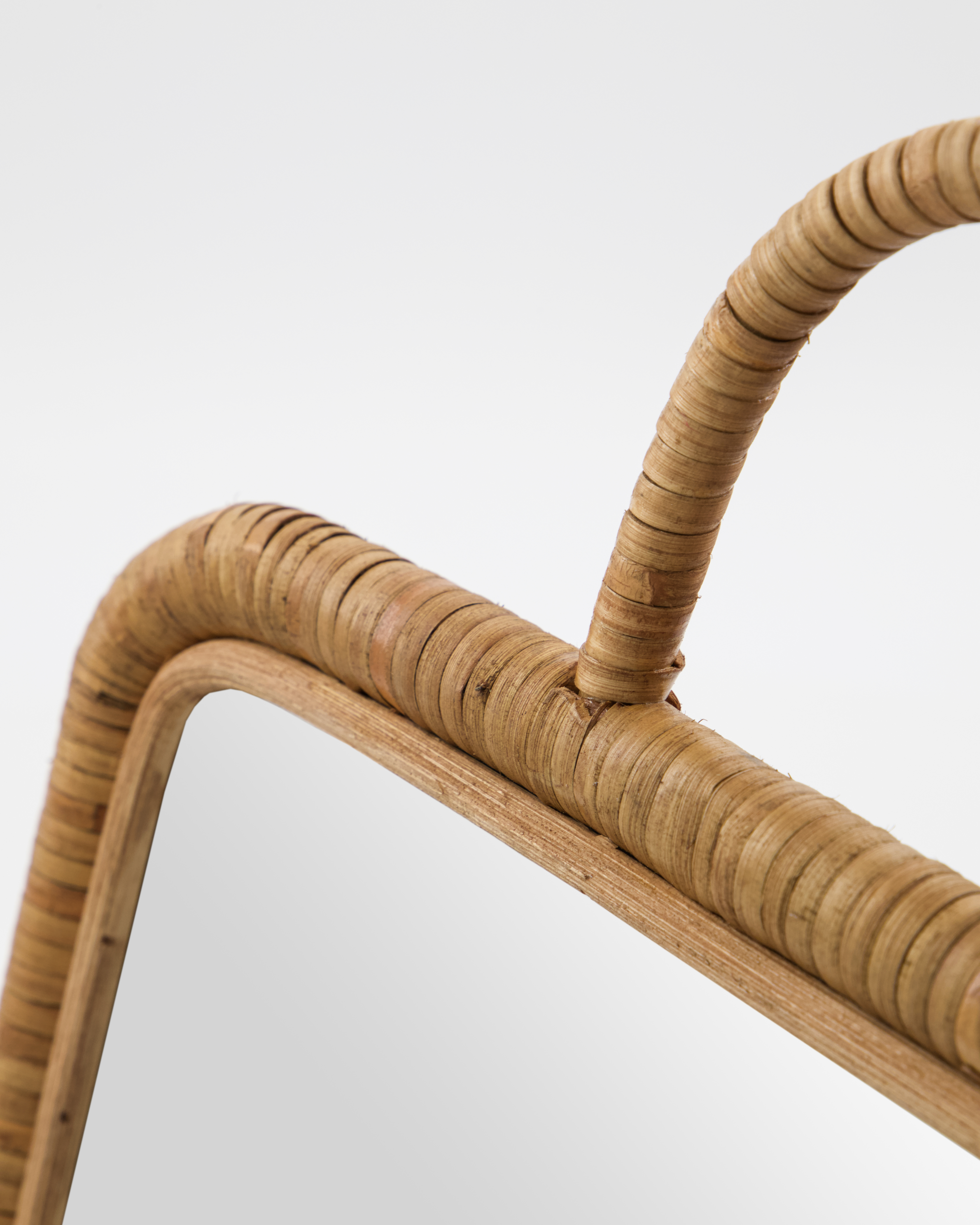 Vægspejl, Baki, Natural, 32x24cm