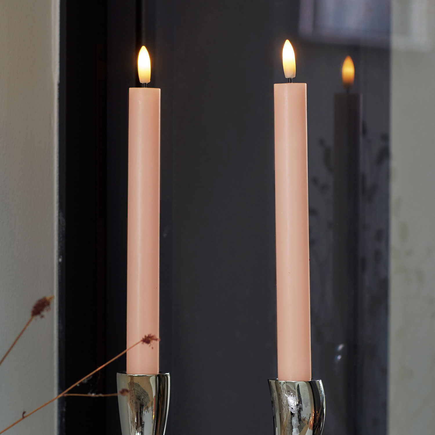 Sirius - Sille Krone 2 Stk. sæt, Ø2x25cm, Dusty Peach