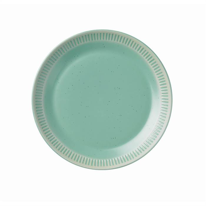 Knabstrup Colorit, tallerken, lys grøn, Ø19 cm