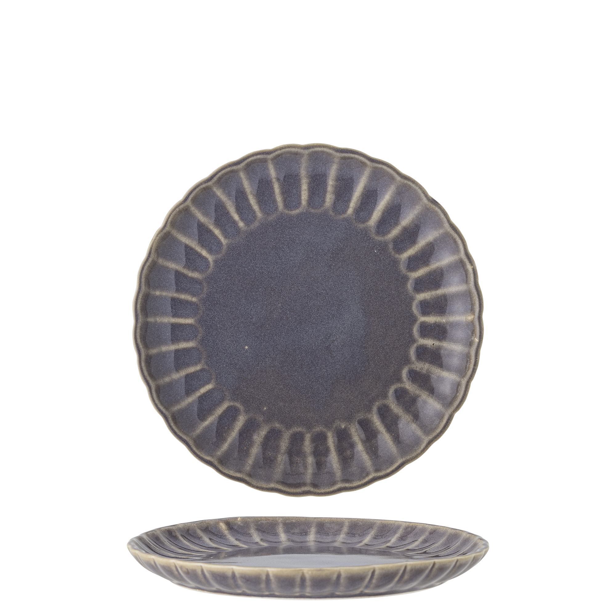 Bloomingville - Latina Tallerken, Lilla, Stentøj, D20xH2 cm