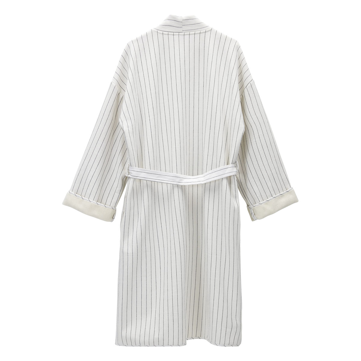 Bomulds kimono, Alrun, snow m. coal