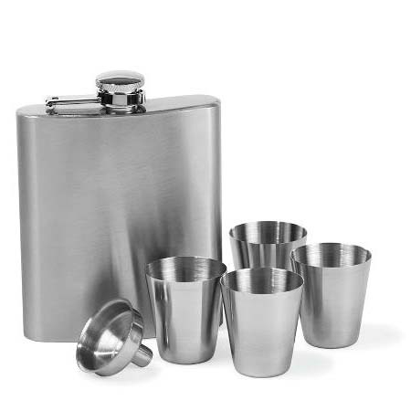 Funktion Pocket flask set 200 ml Steel