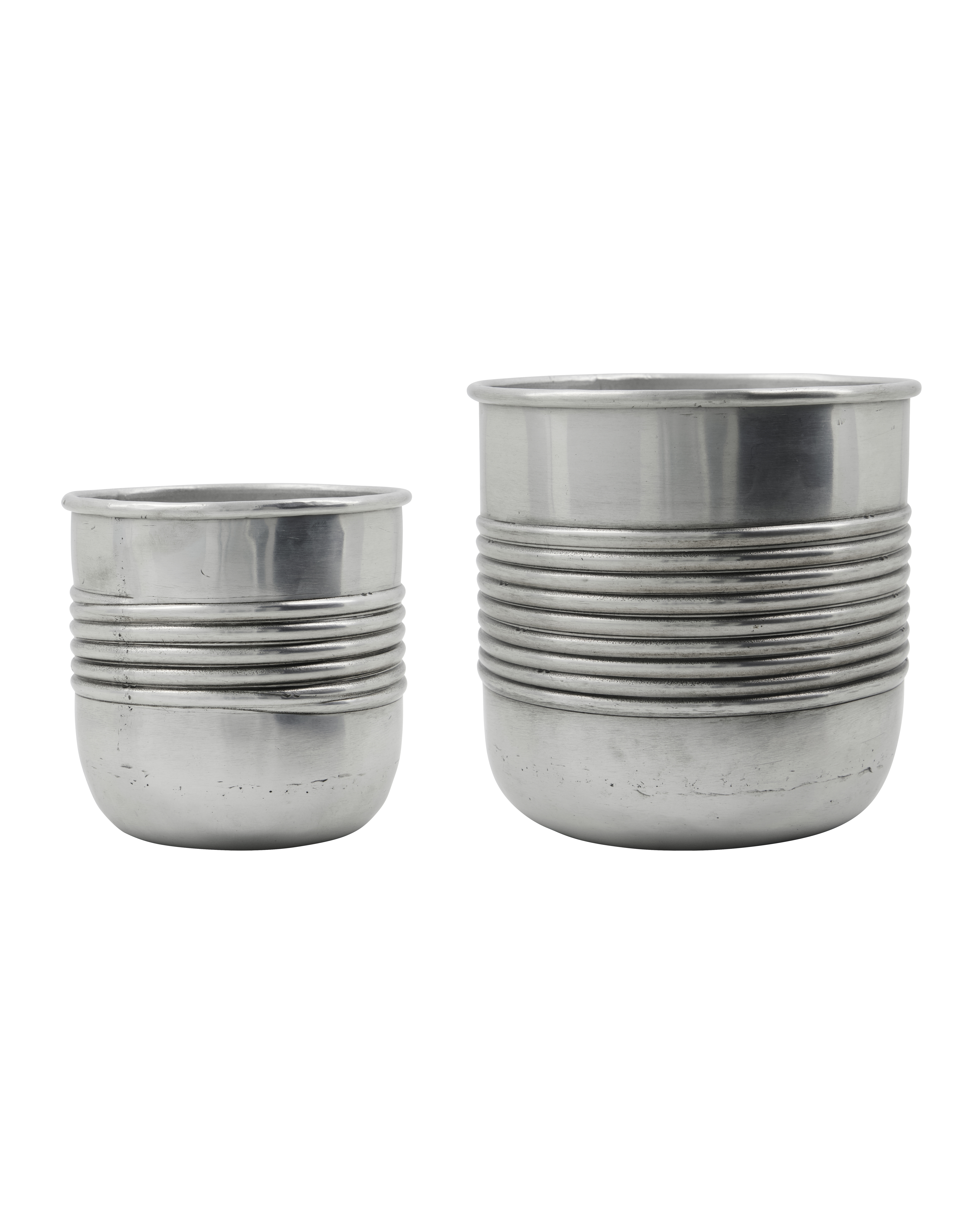 House Doctor - Urtepotte, Groove, Antik sølvfinish