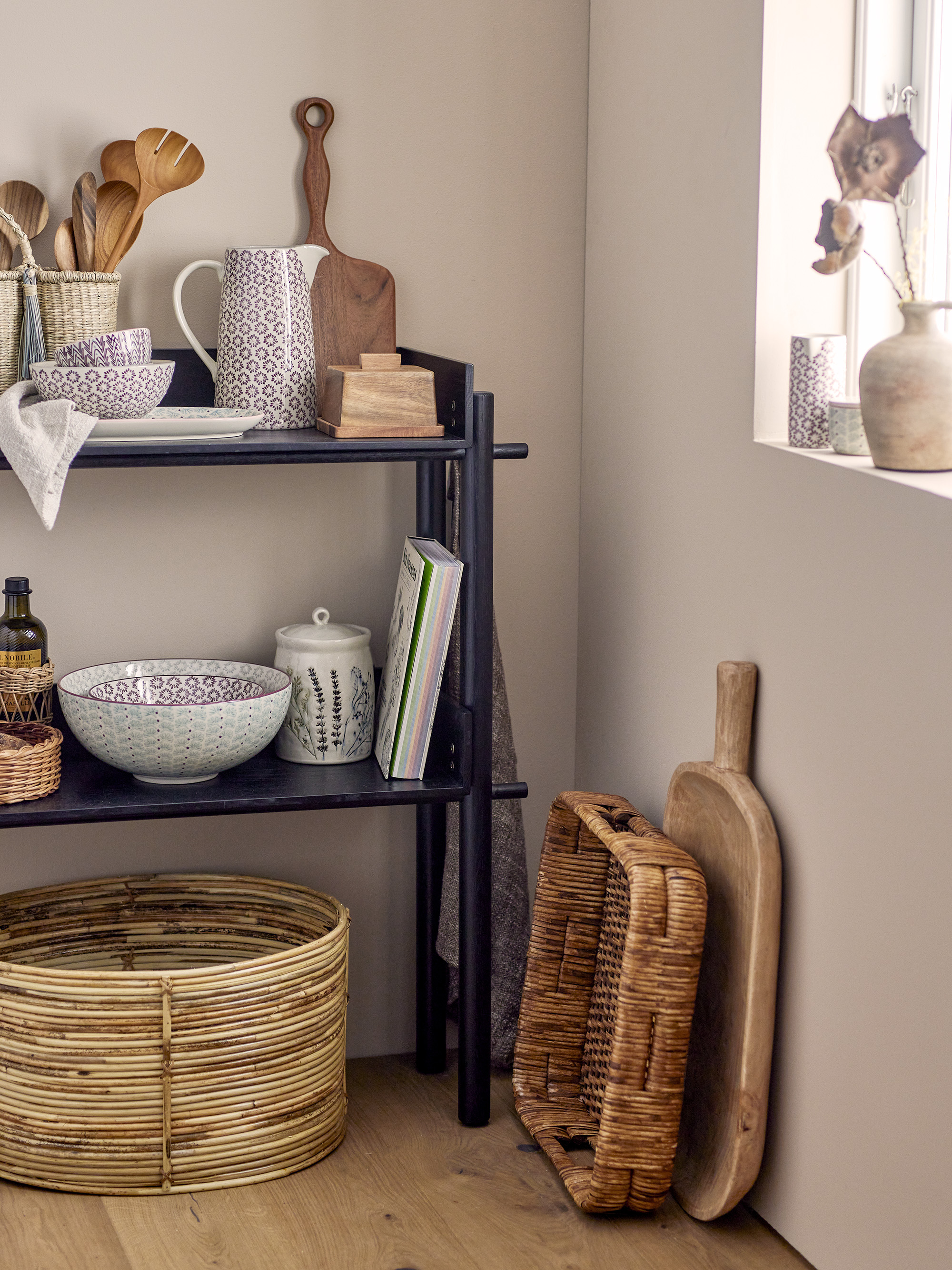 Maya Skål, Grøn, Stentøj, D28,5xH11,5 cm