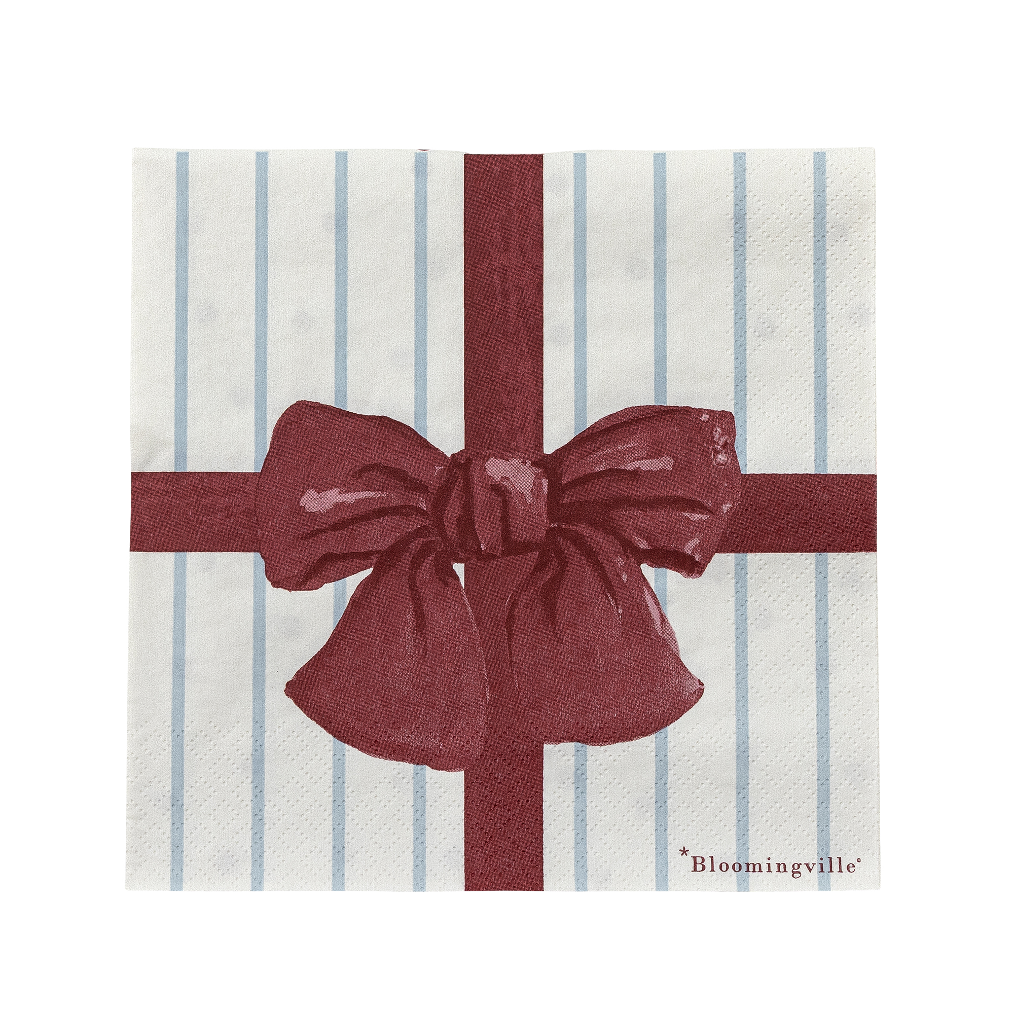 Bloomingville - Bowie Serviet, Blå, FSC®Mix, Paper, L33xW33 cm, Pack of 20