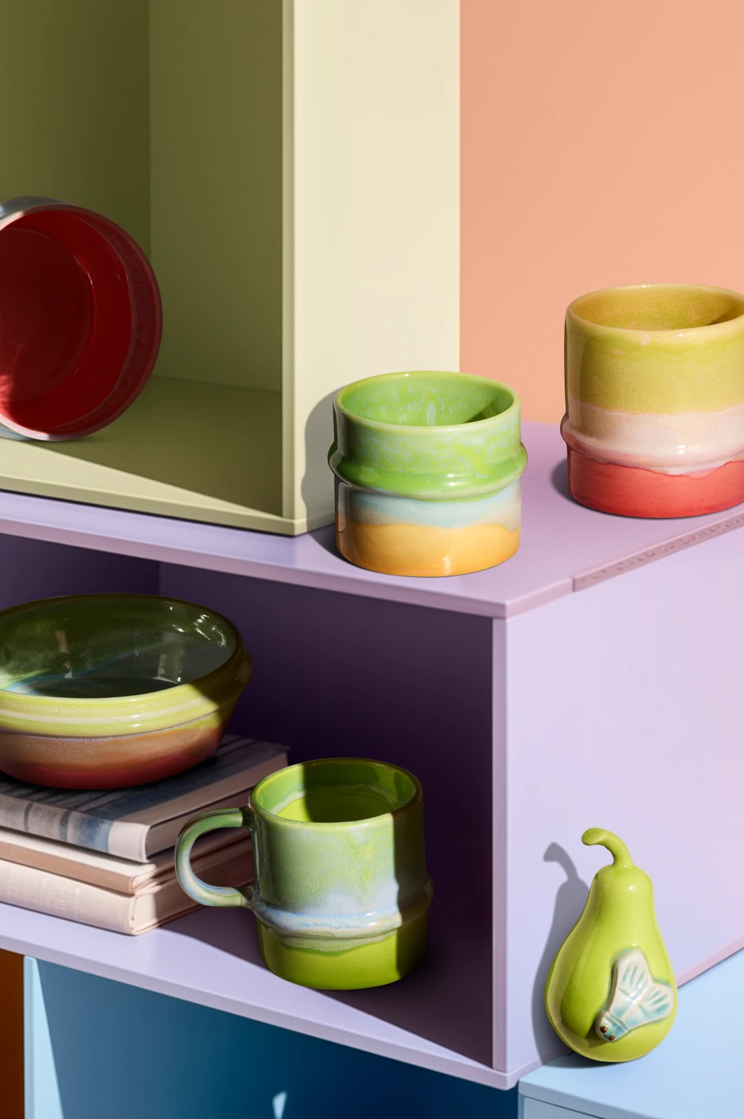 Poppery Krus 27 cl apple green/mint/yellow