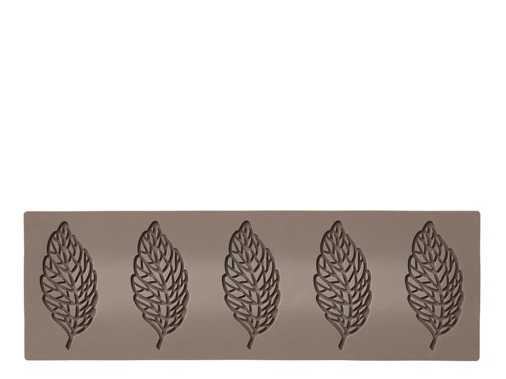 Blomsterberg - s Tuileform Blad Latte Silikone billede