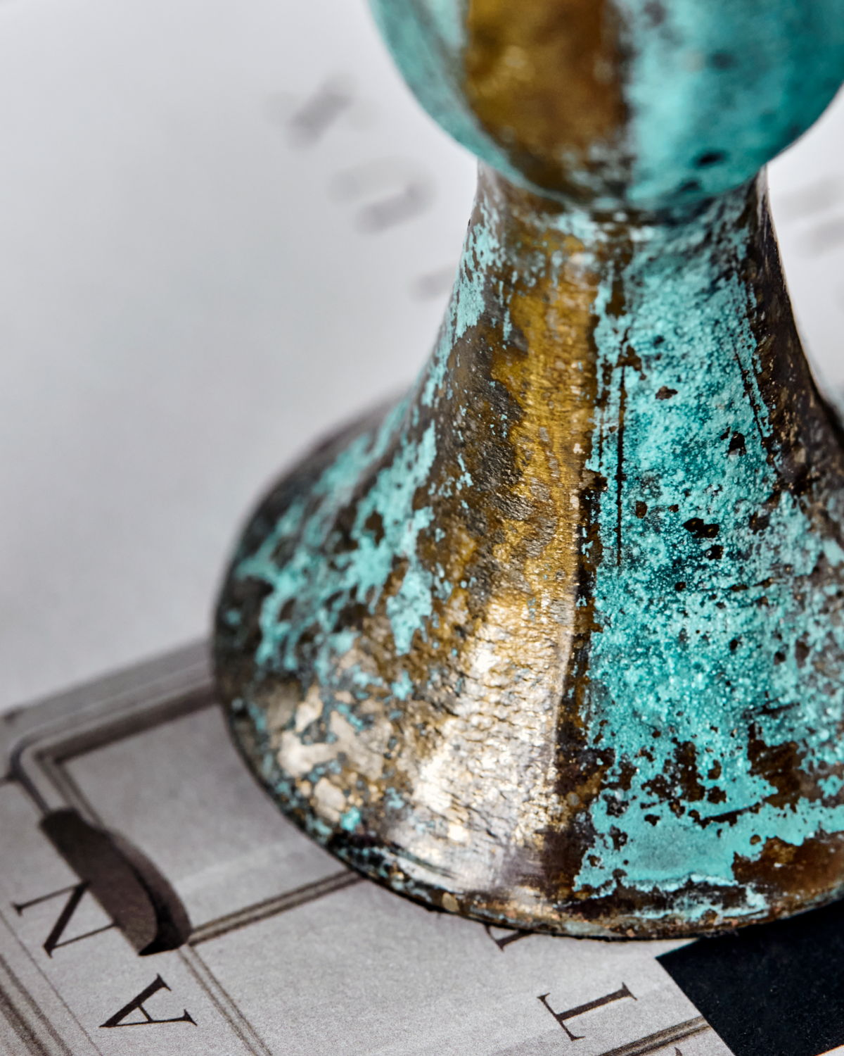 Lysestage, Cupa, Antikgrøn