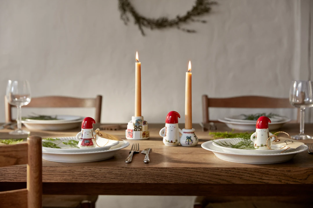 Hammershøi Christmas Nissefar Ø6 cm hvid