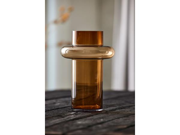 Lyngby Glas Tube Vase 30 cm Amber*