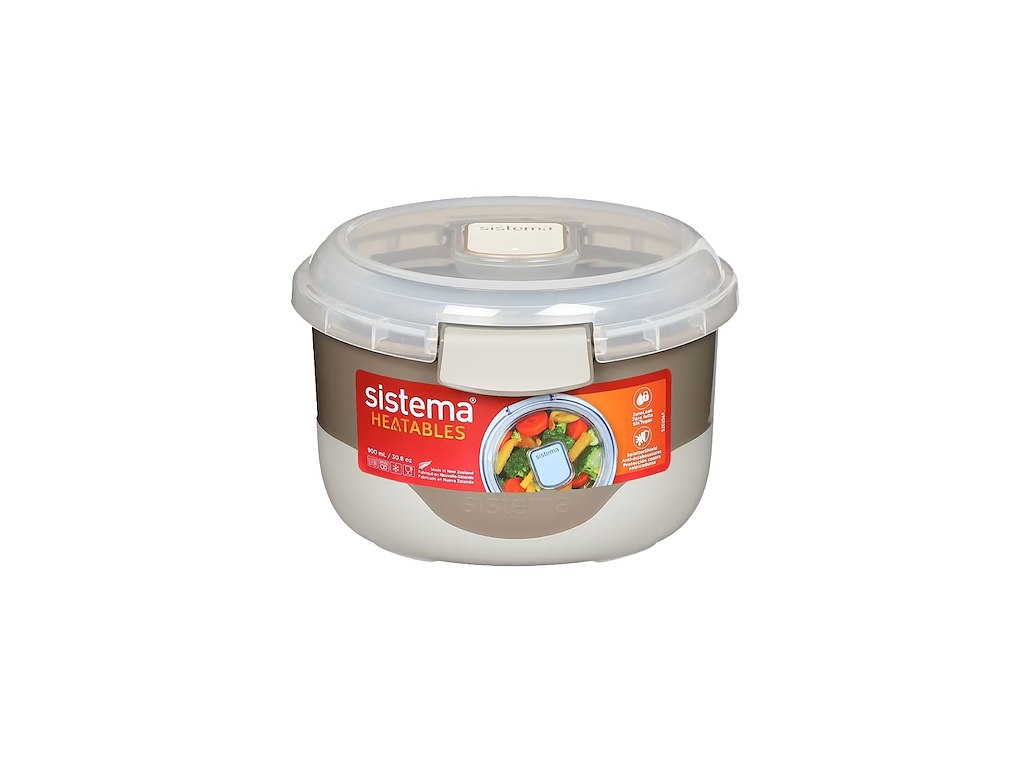 Sistema 900ml Round Heatables, Assorteret farve