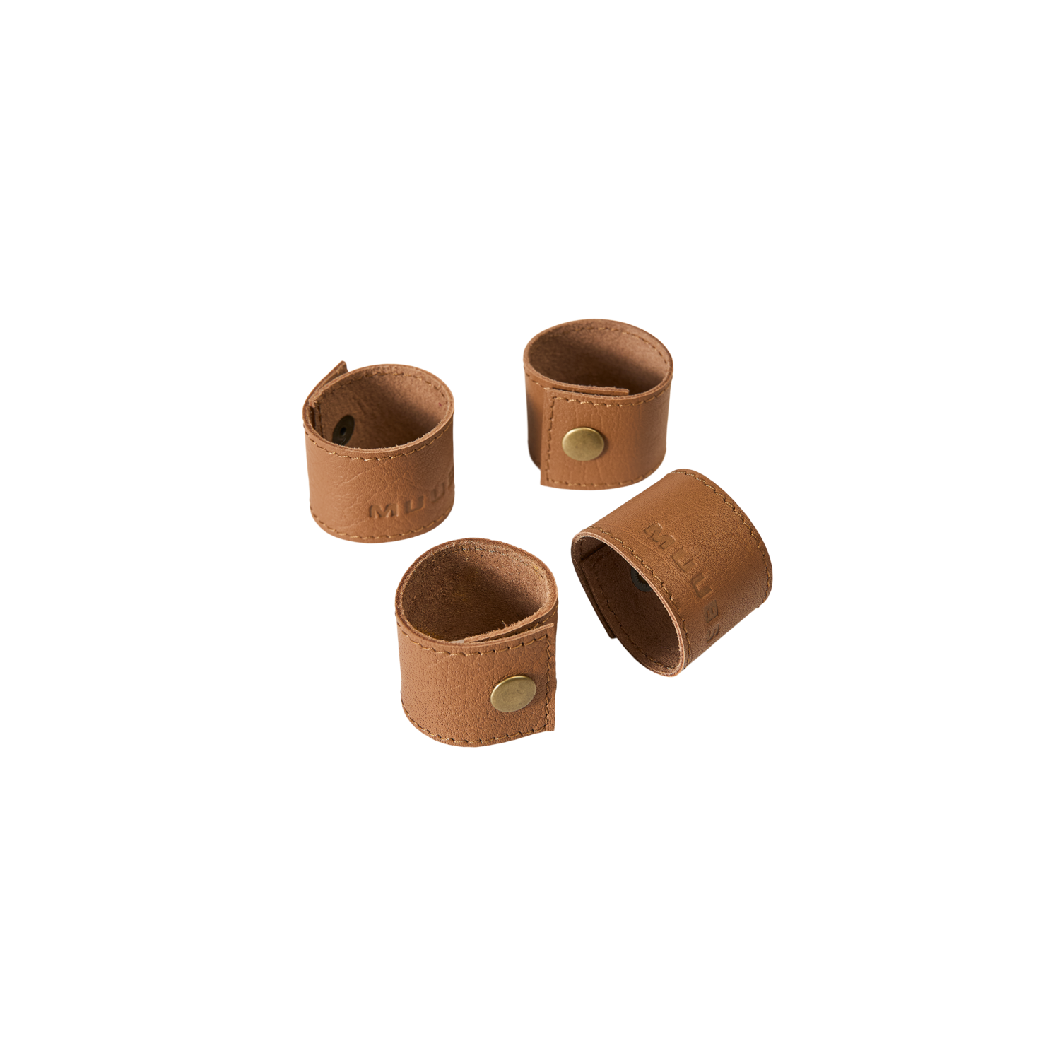 Camou Servietringe - S/4 - Camel, L15xD3,5xH0,5 cm