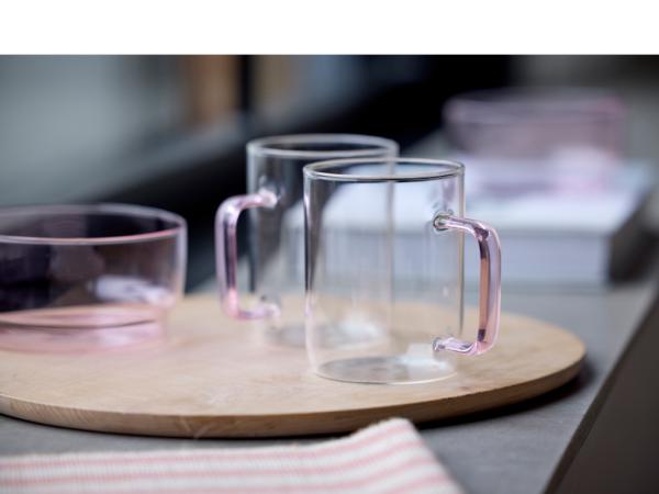 Lyngby Glas Torino Glaskrus 40 cl 2 stk. Pink 