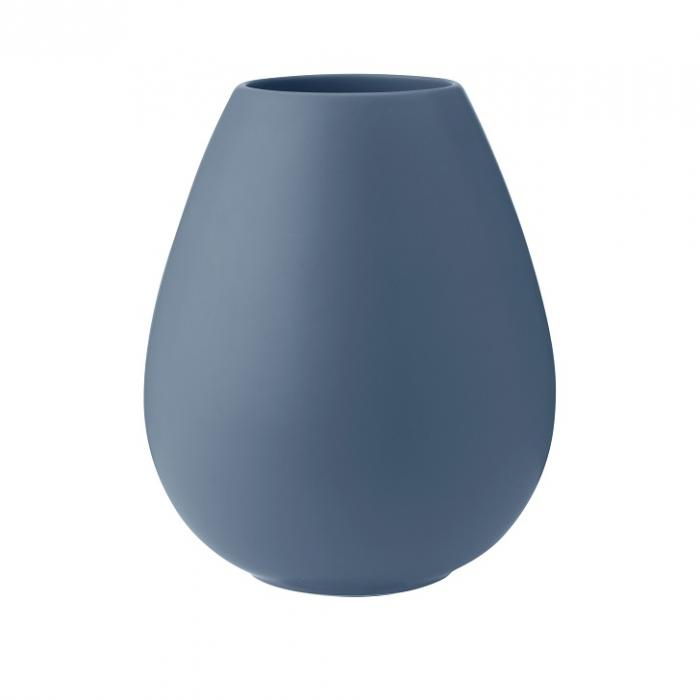 Knabstrup Earth, vase, støvet blå, 24 cm