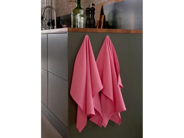 Bastian Tekstiler Diamond Viskestykke 70 x 50 cm Bubblegum*