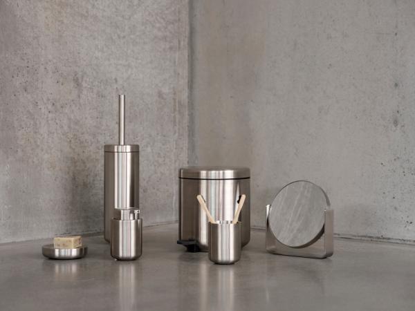 Zone Denmark Ume Pedalspand Dia 19,5 x 22 cm Børstet stål