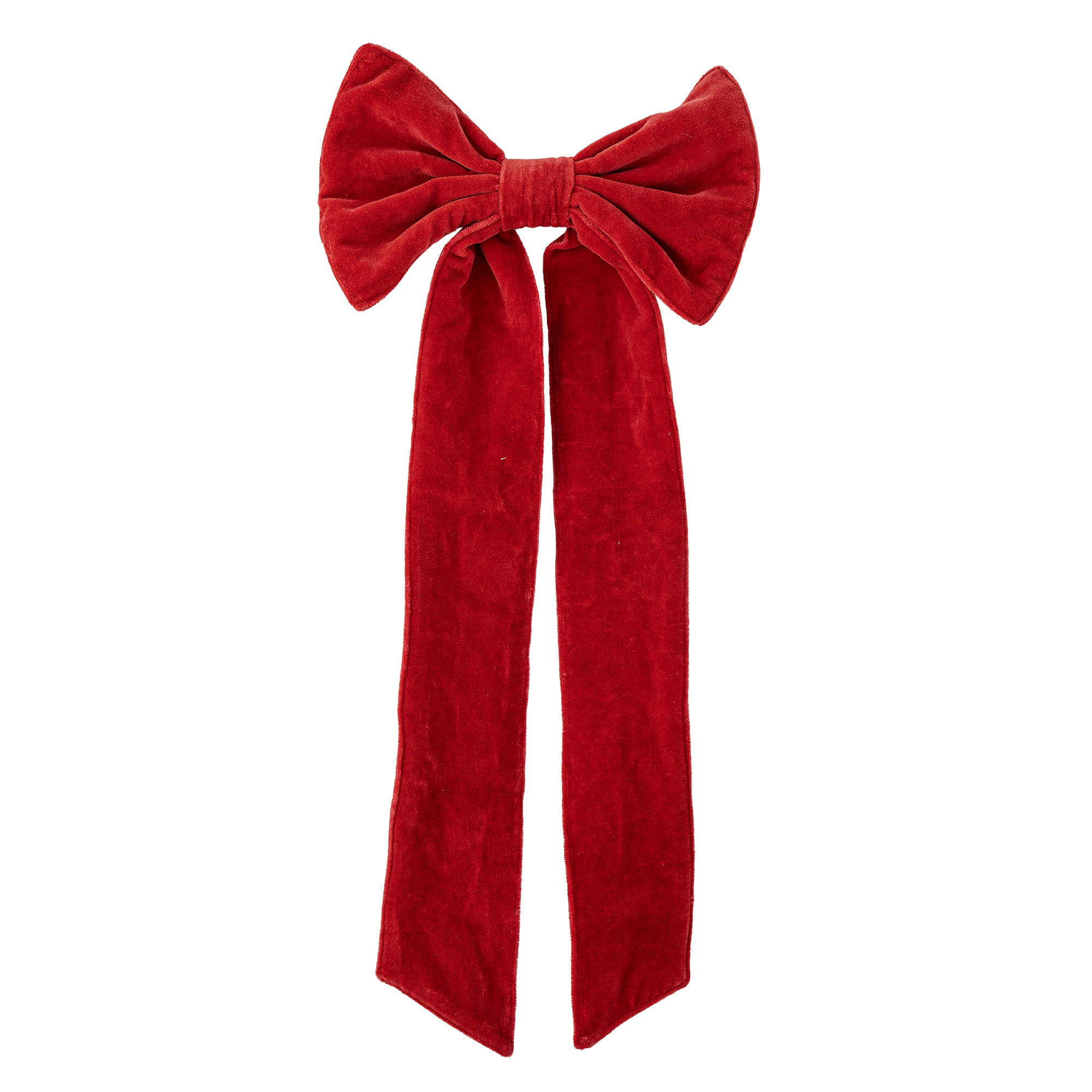 Bloomingville - Ruby Dekorations Sløjfe, Rød, Bomuld, L53xW25 cm