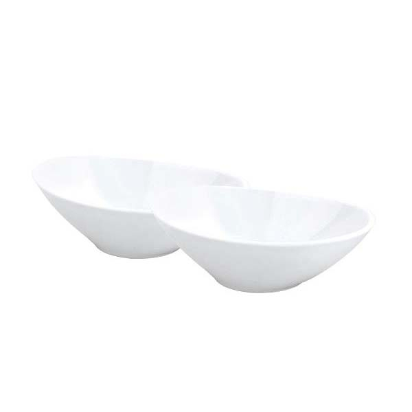 Pillivuyt - Skål Oval 16 X 10 Cm 24 Cl 2 Stk. Hvid