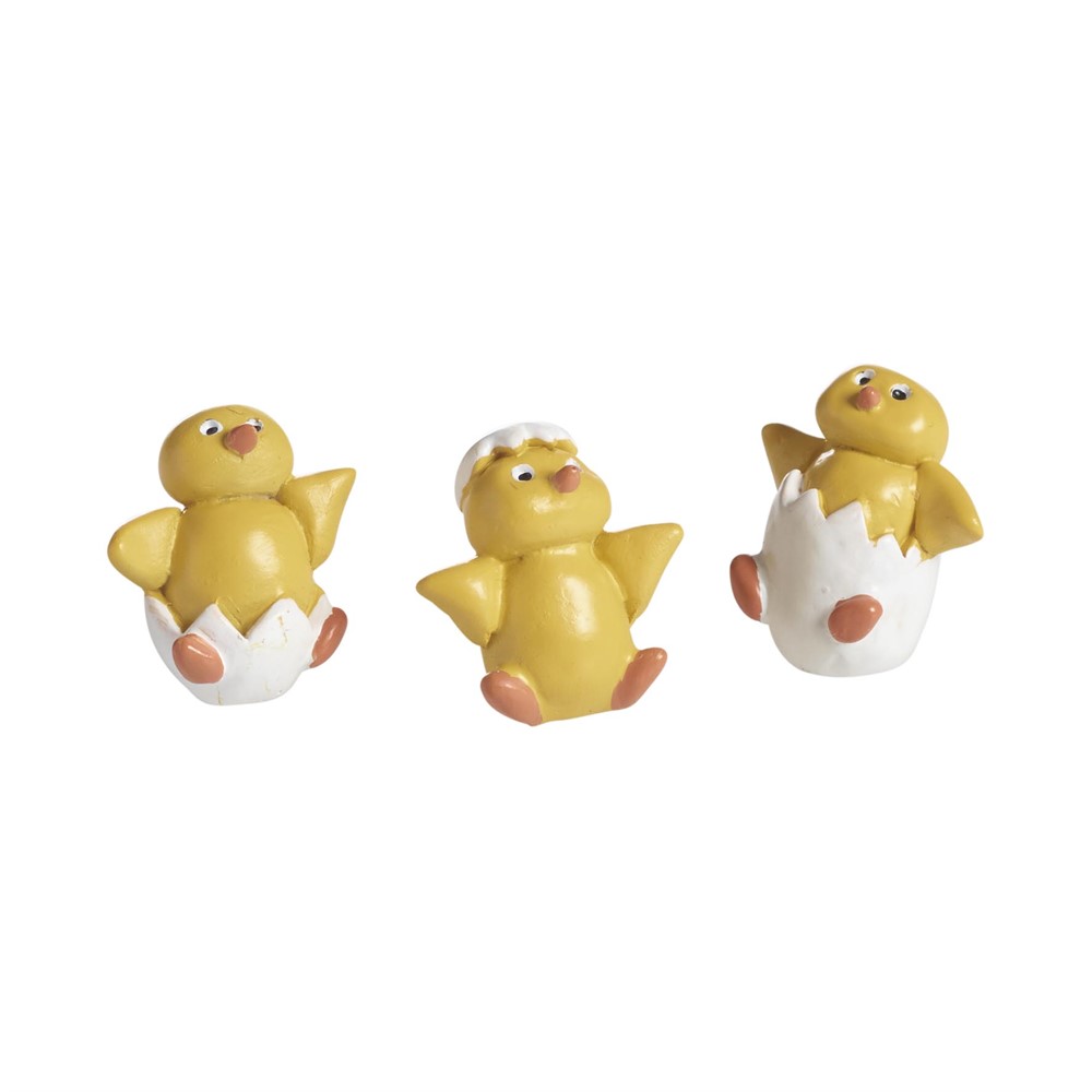 Nääsgränsgården - Chicken 3 des. assort, H.2,5cm