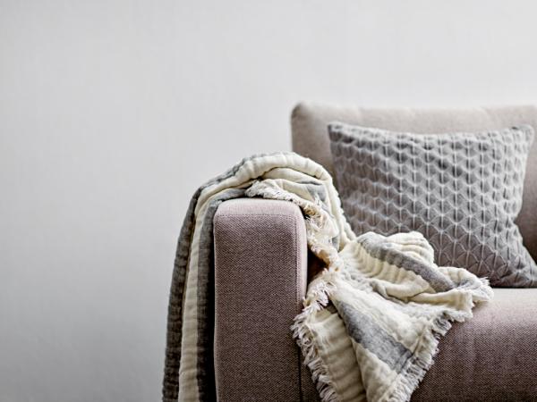 Södahl Scallop Pudebetræk 45 x 45 cm Grey