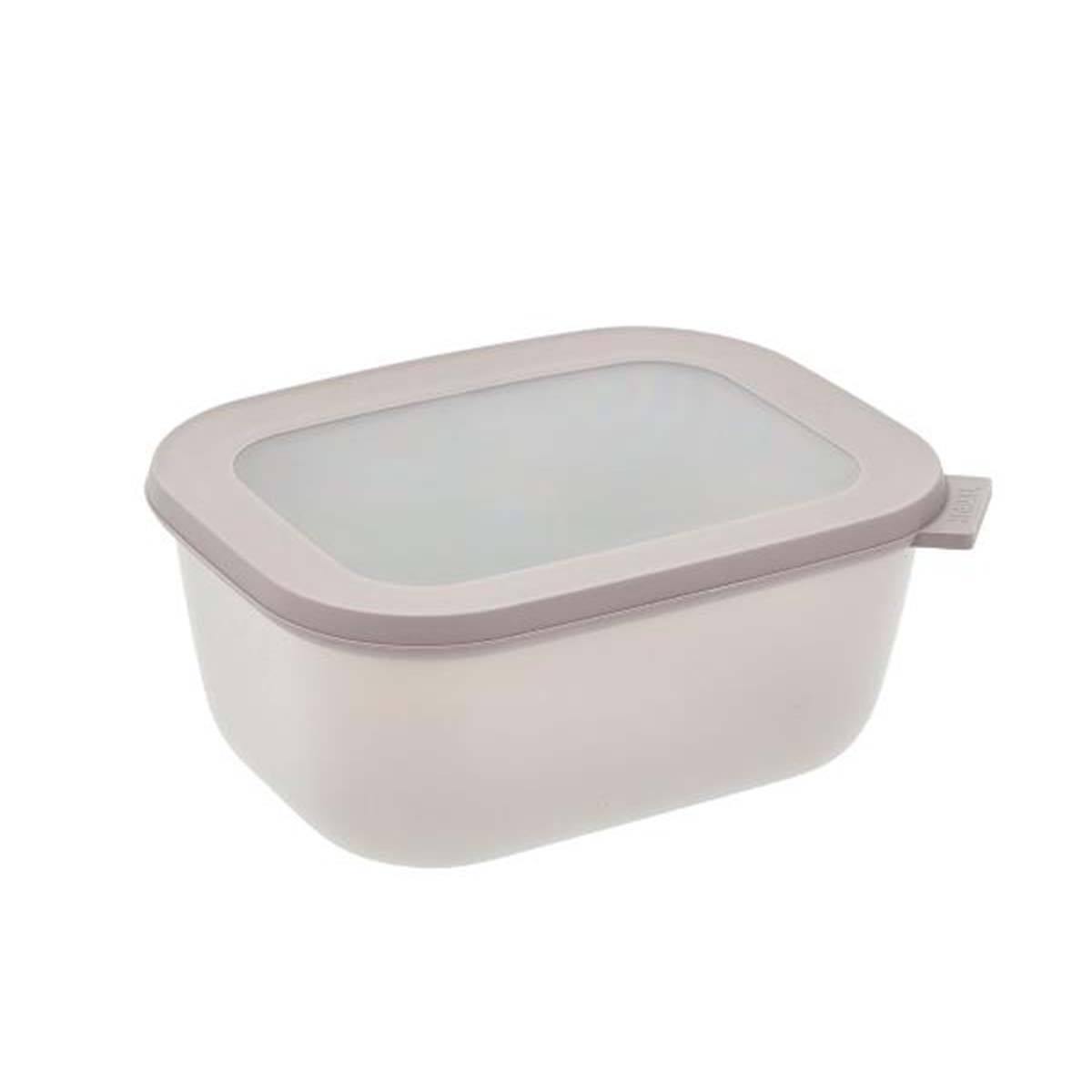 Mepal - Cirqula Rektangulær skål m/låg 1500 ml Nordic white billede