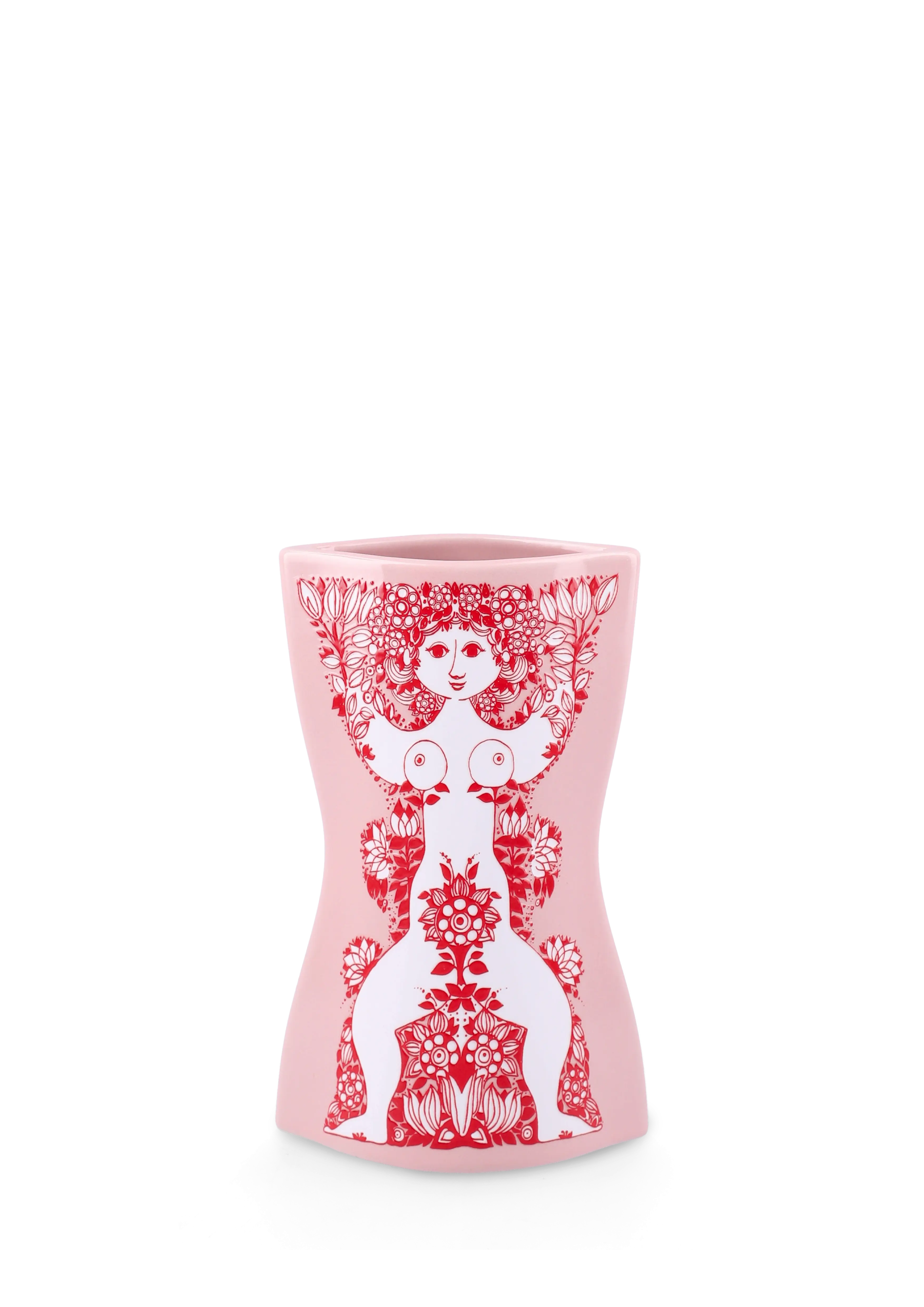 Bjørn Wiinblad - Nina Vase H16.5 cm pink/rød
