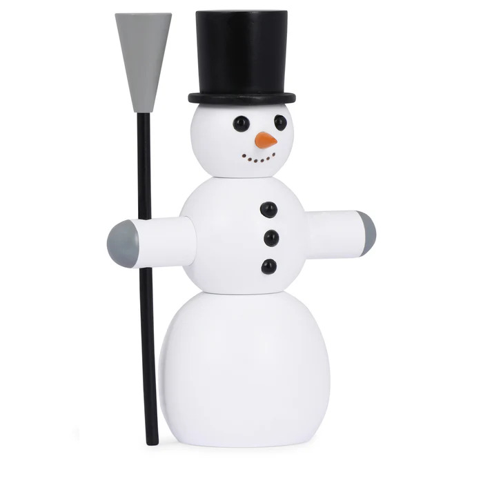 Novoform Snemand med kost i hvid bøgetræ Flere varianter - Stor