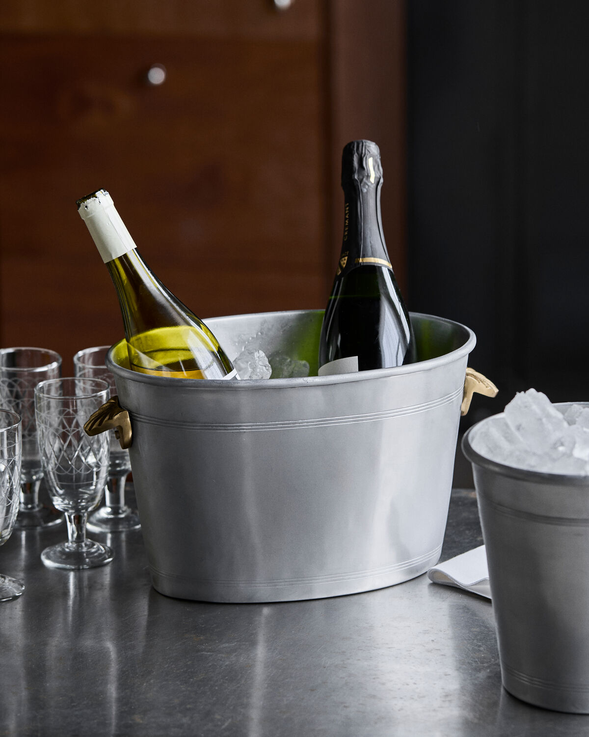 Vinkøler, Vind, Antique silver finish