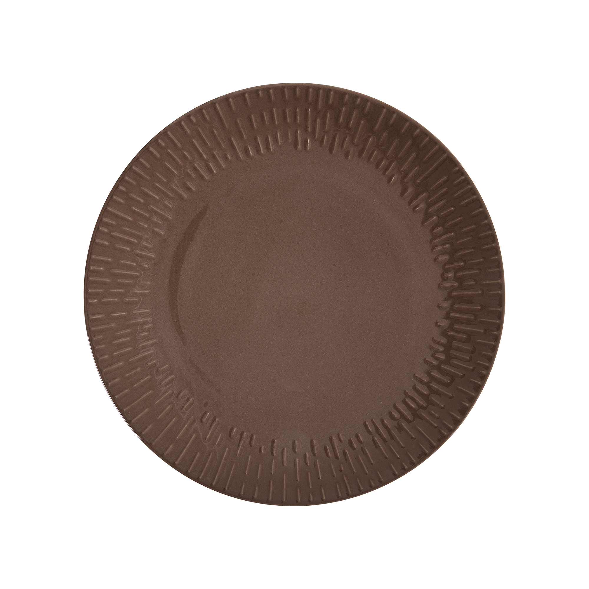 Aida - Confetti Chocolate midd. tall. m/relief porcelæn 1 stk 27,5 cm.