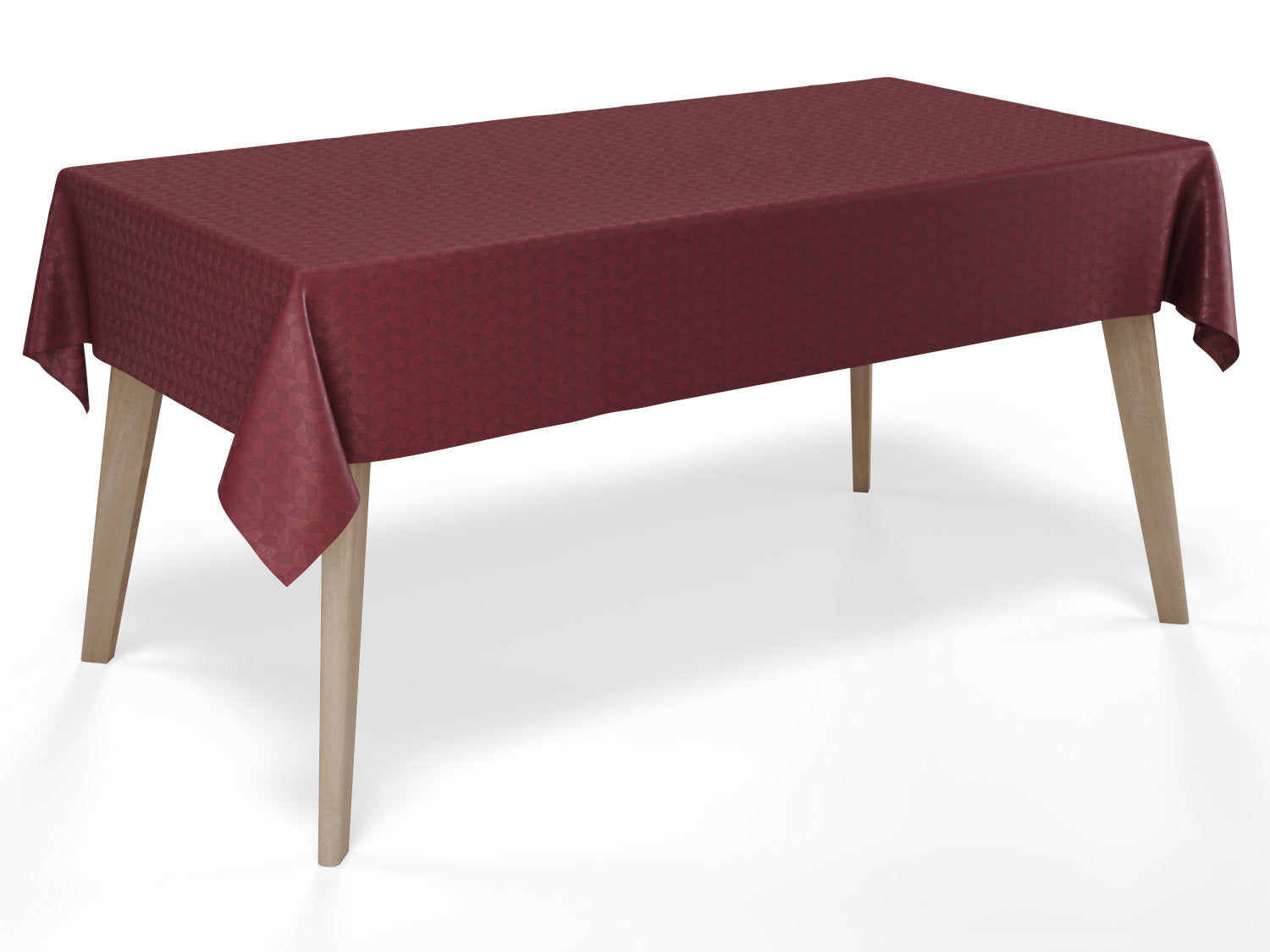 Akryldug med antislip Oslo, 155 cm, Vinrød - i metermål
