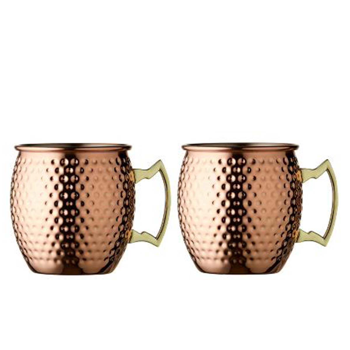 Lyngby Glas Moscow mule-krus 55 cl 2 stk. Kobber