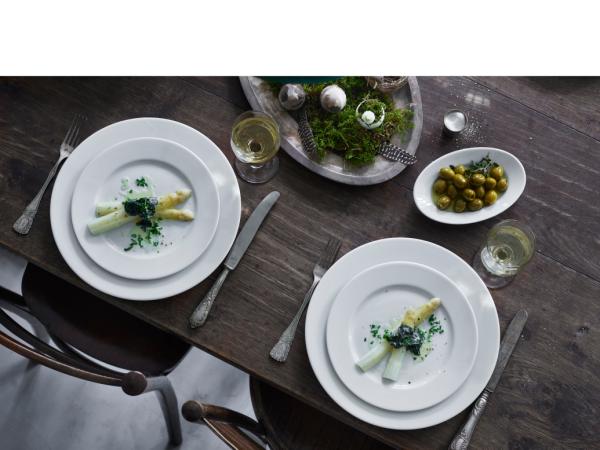 Pillivuyt Sancerre Tallerken flad Dia 17 cm Hvid