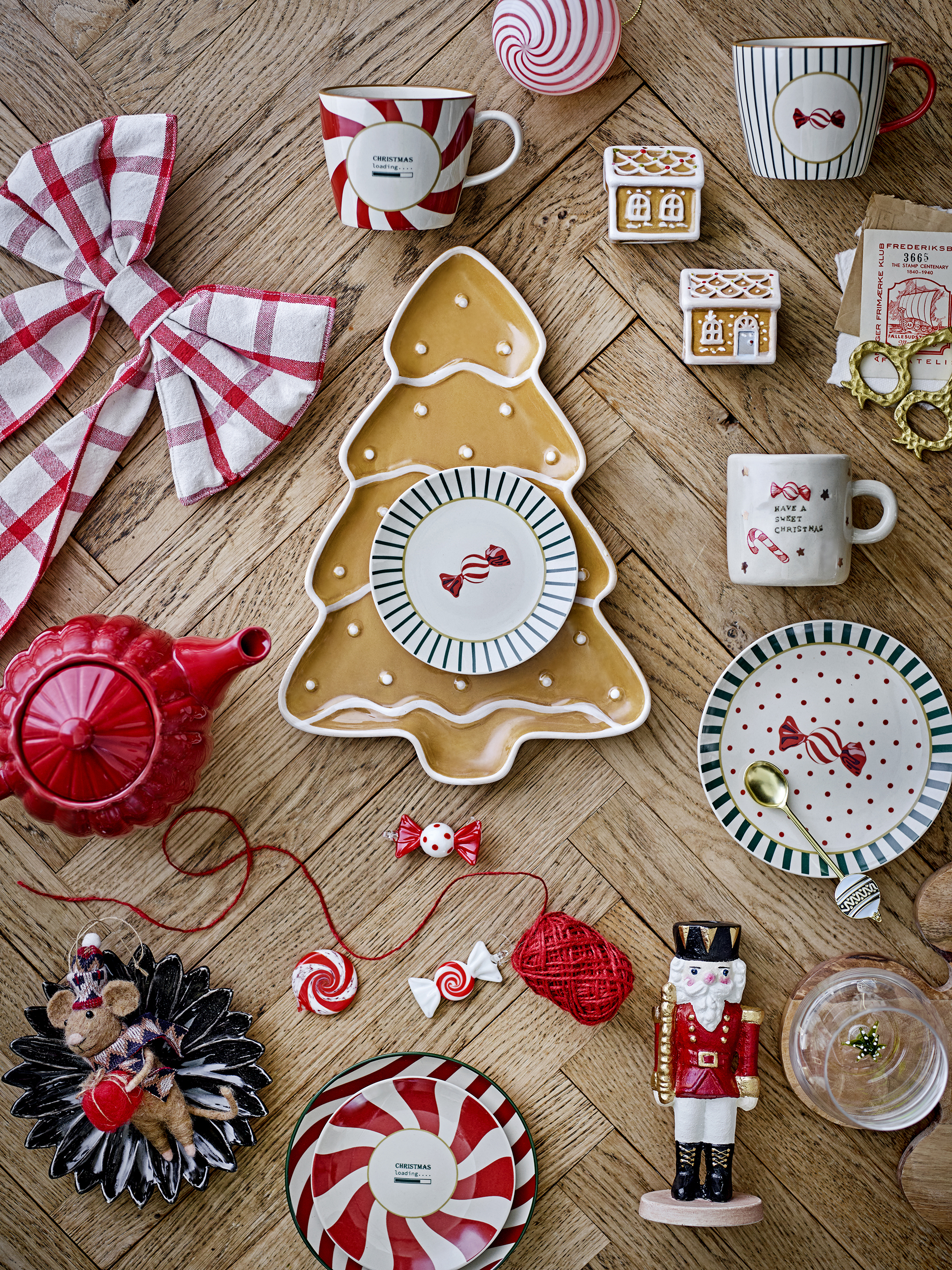 Yule Tallerken, Multifarvet, Stentøj, D16xH3 cm