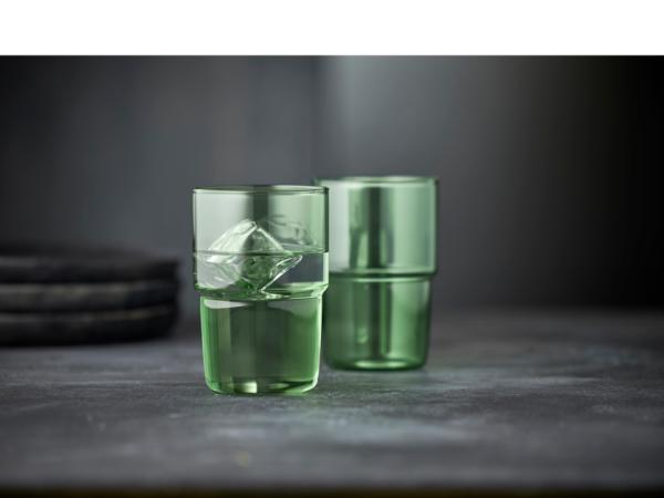 Lyngby Glas Torino Drikkeglas 40 cl 2 stk. Grøn