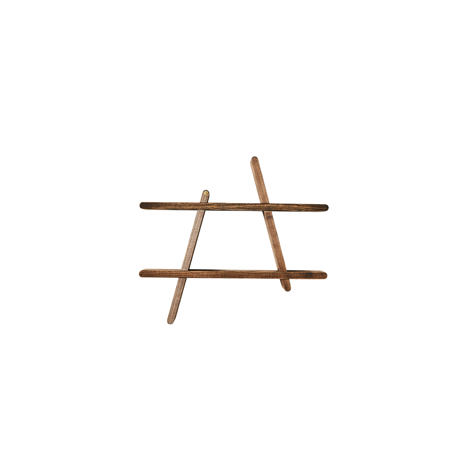 Andersen Furniture - A-Shelf - Medium - Røget , L52xD9H46 cm - 100% Massiv Ask - Røget Olie